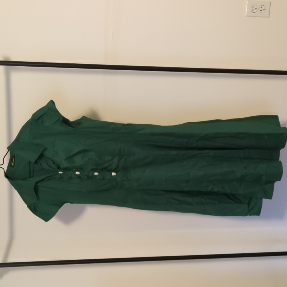 Green swing dress